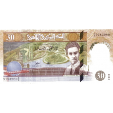 (375) Tunisia P89 - 30 Dinars Year 1997